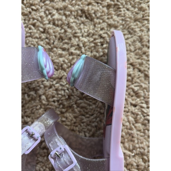 Mini Melissa Disney Mar Sandal Princess Ariel Little Mermaid Sandals Shoes 8 - Picture 11 of 16